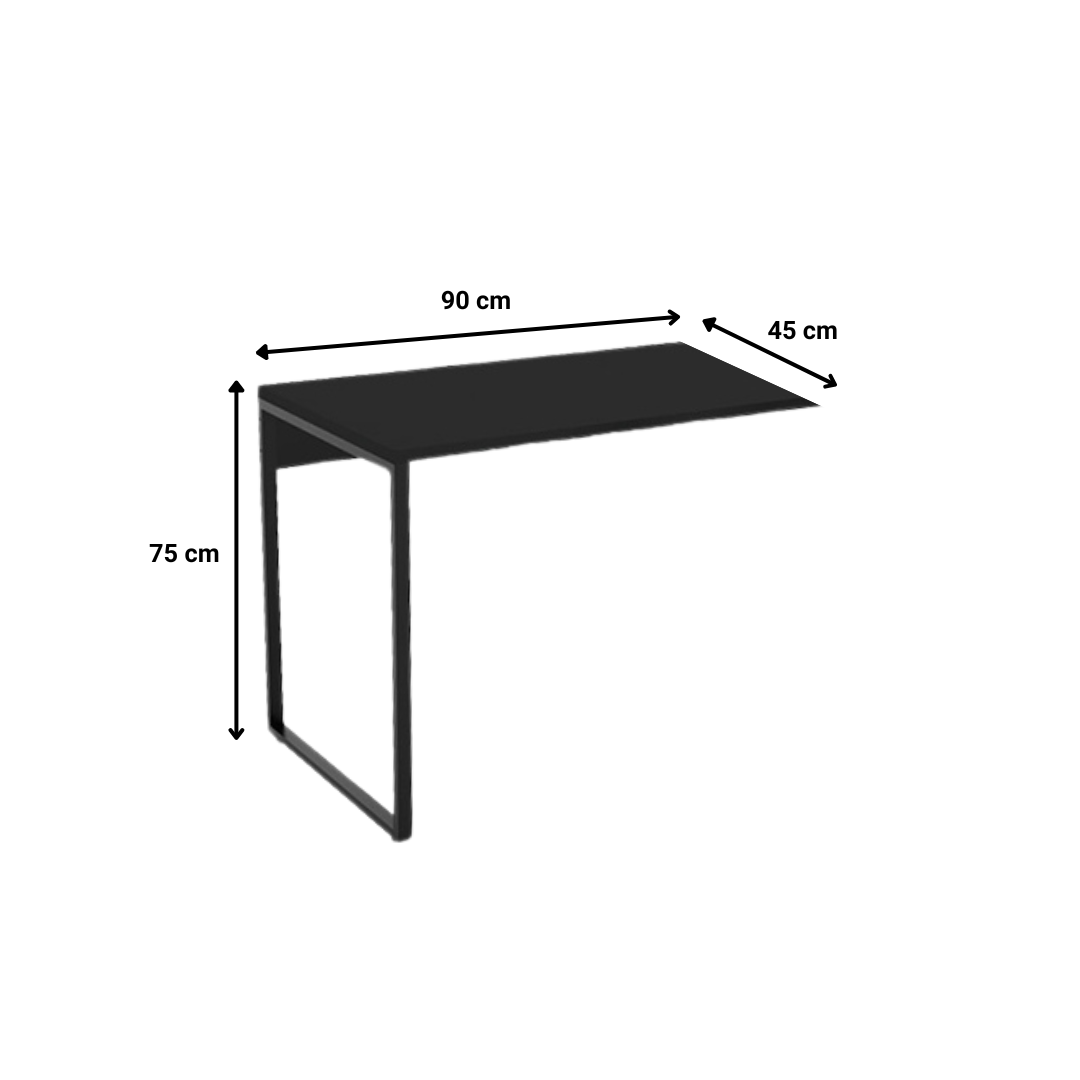 Mesa Auxiliar 90cm - Preto - IRON